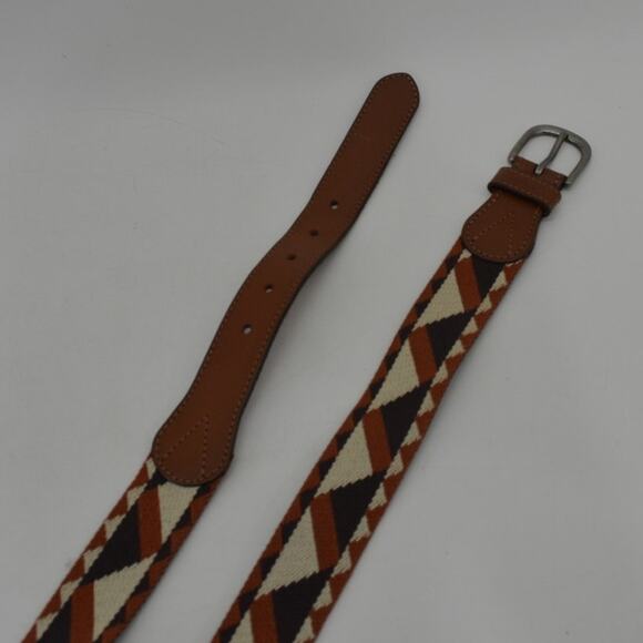 Levi's Men's Size 32 Southwestern Belt Multi-color Geo Woven - Picture 4 of 10
